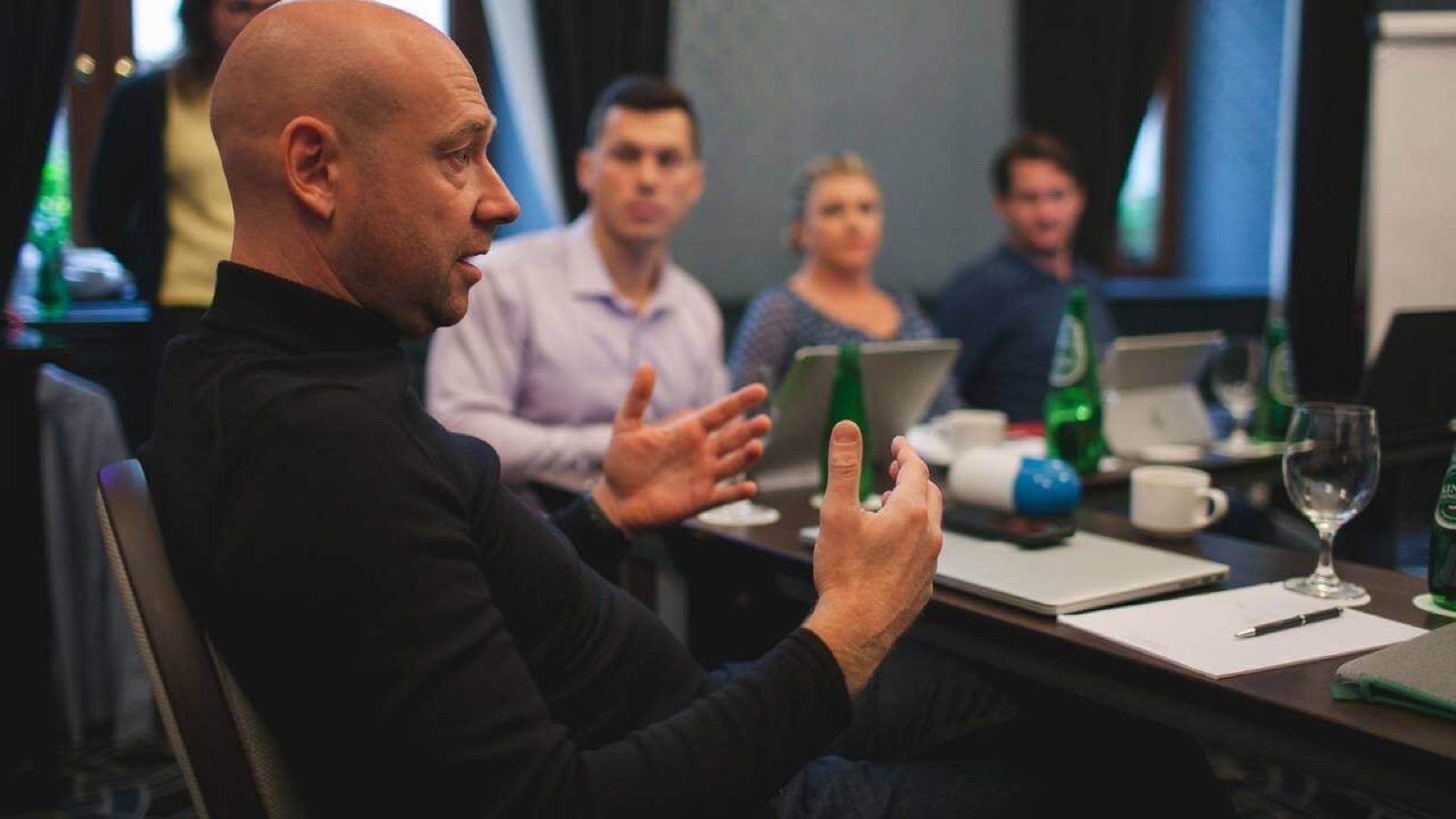 Coaching a seated group